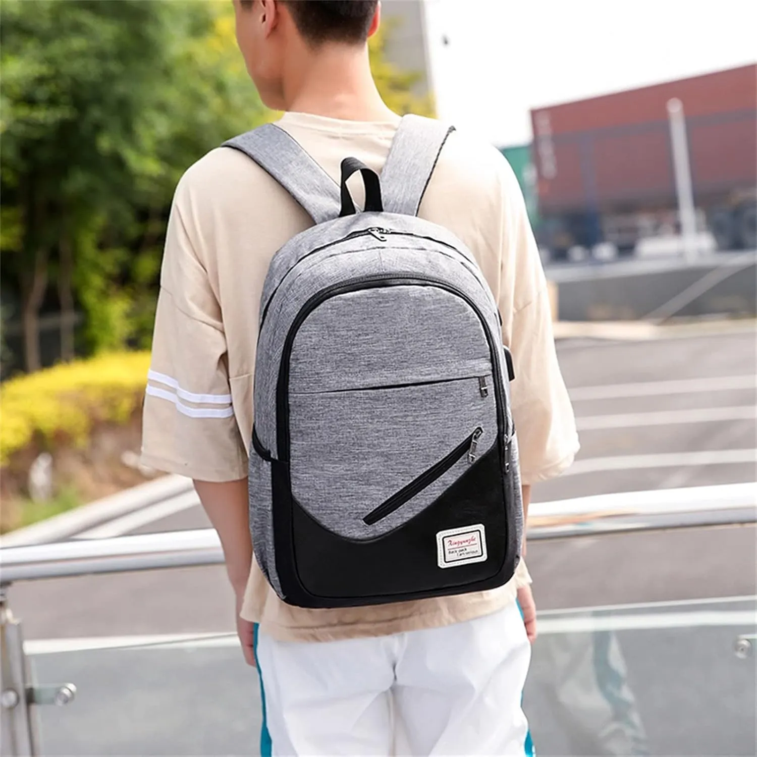 Backpack Purse for Women Medium Size Lightweight Travel School Shoulder Bags Designer Backpack Purse for Women(Grey)