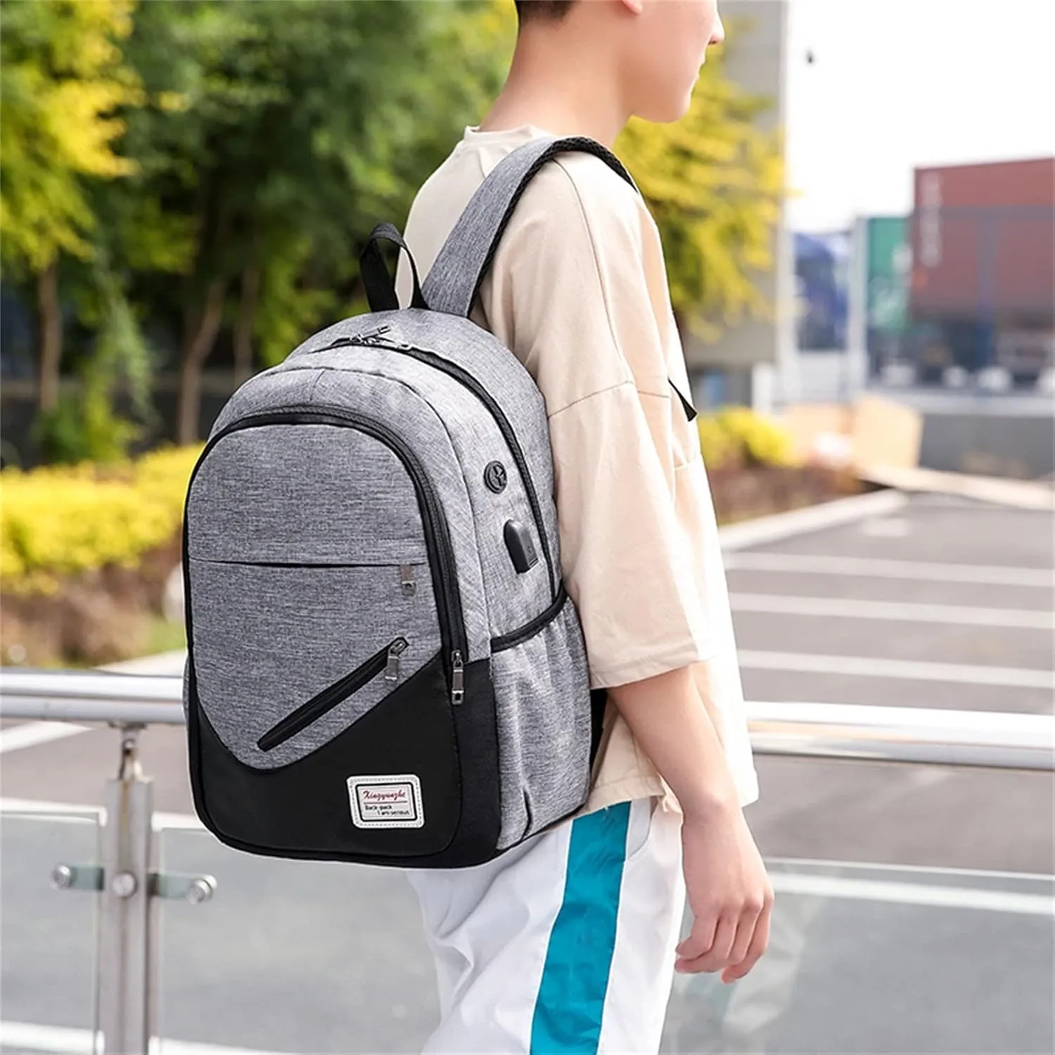 Backpack Purse for Women Medium Size Lightweight Travel School Shoulder Bags Designer Backpack Purse for Women(Grey)