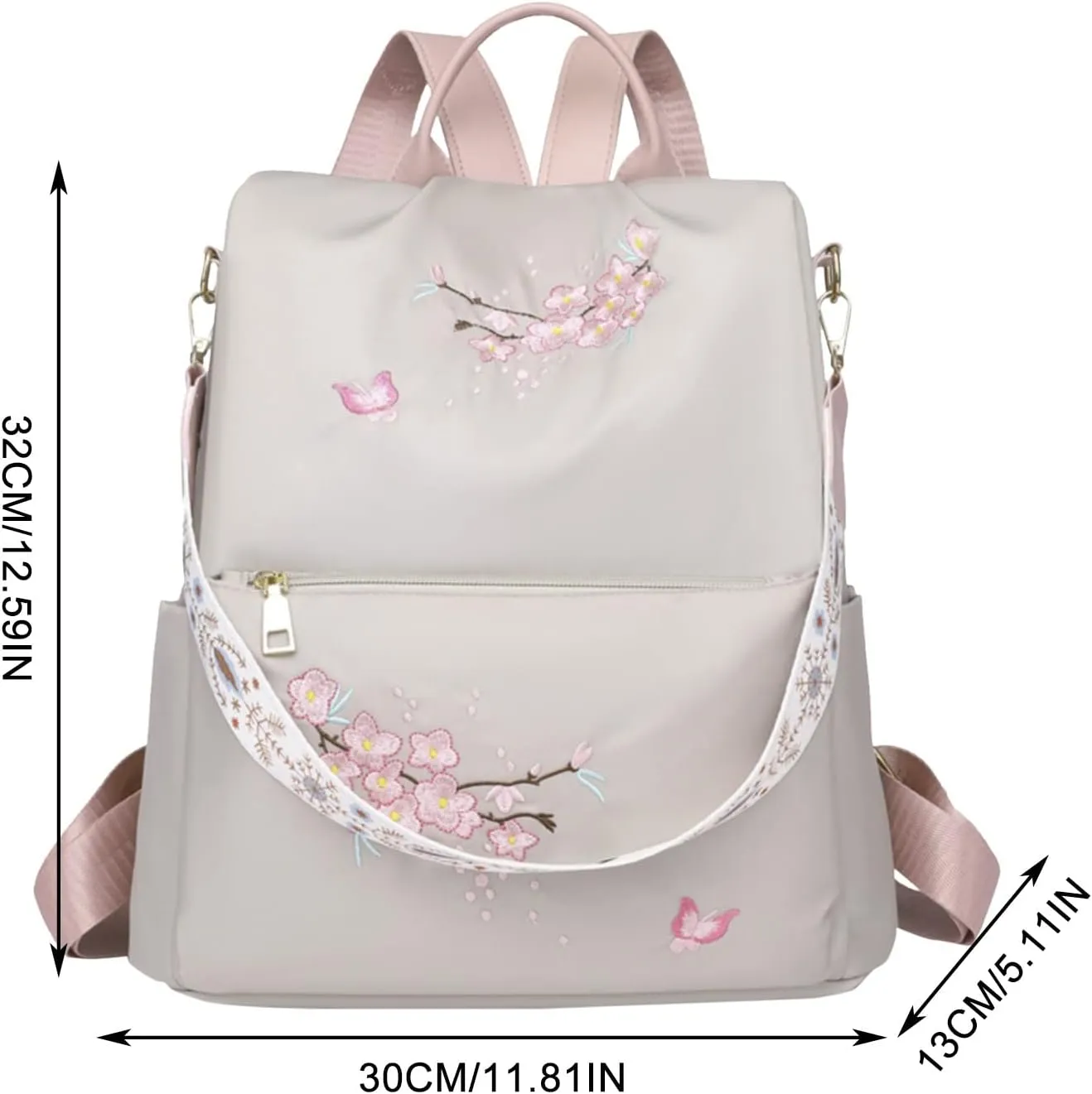 Backpack Purse for Women Medium Size Transparent Practical Large Capacity Zipper Backpacks Mini Purses for Women