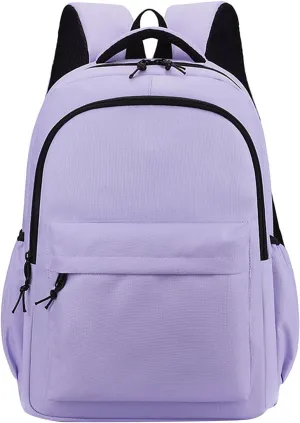 Backpack Purses for Women Lightweight Small Casual Daily Travel Backpacks Fashion Soft Leather Outdoor Backpack(Purple)