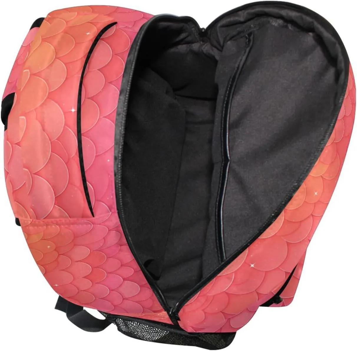 Backpacks for Teenager Waterproof Diaper Bag Backpack with Chest Strap for Business Work College Travel Trip Hotpink Scales Shimmering