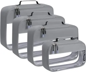 BAGAIL Clear Packing Cubes Packing Organizer for Travel Accessories Luggage suitcase