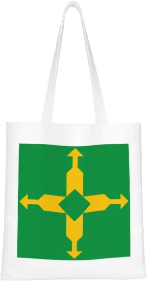 Bandeira Do Distrito Federal (Brasil) Tote Bag for Women Canvas Shopping Bags Reusable Beach Bag Grocery Bags Tote Shoulder Bag Gift Bags