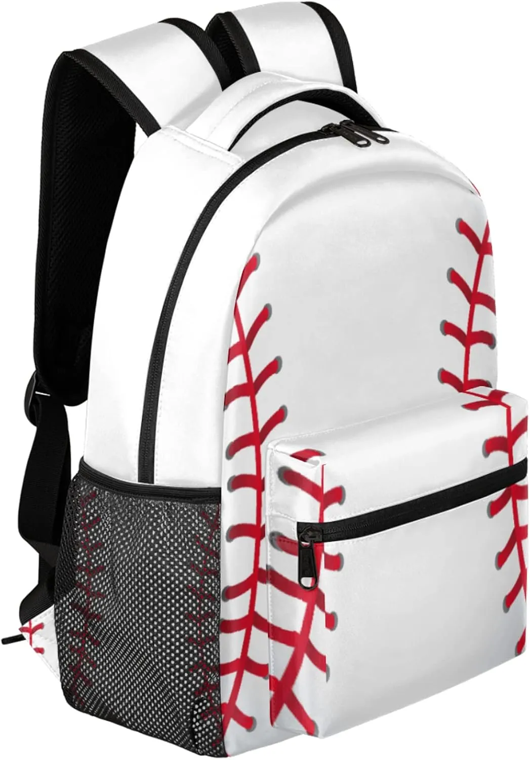 Baseball Backpacks for Girls Kids Boys, Sports Ball Print Casual Lightweight School Bags Laptop Backpack Student College Bookbag Travel Hiking Daypack