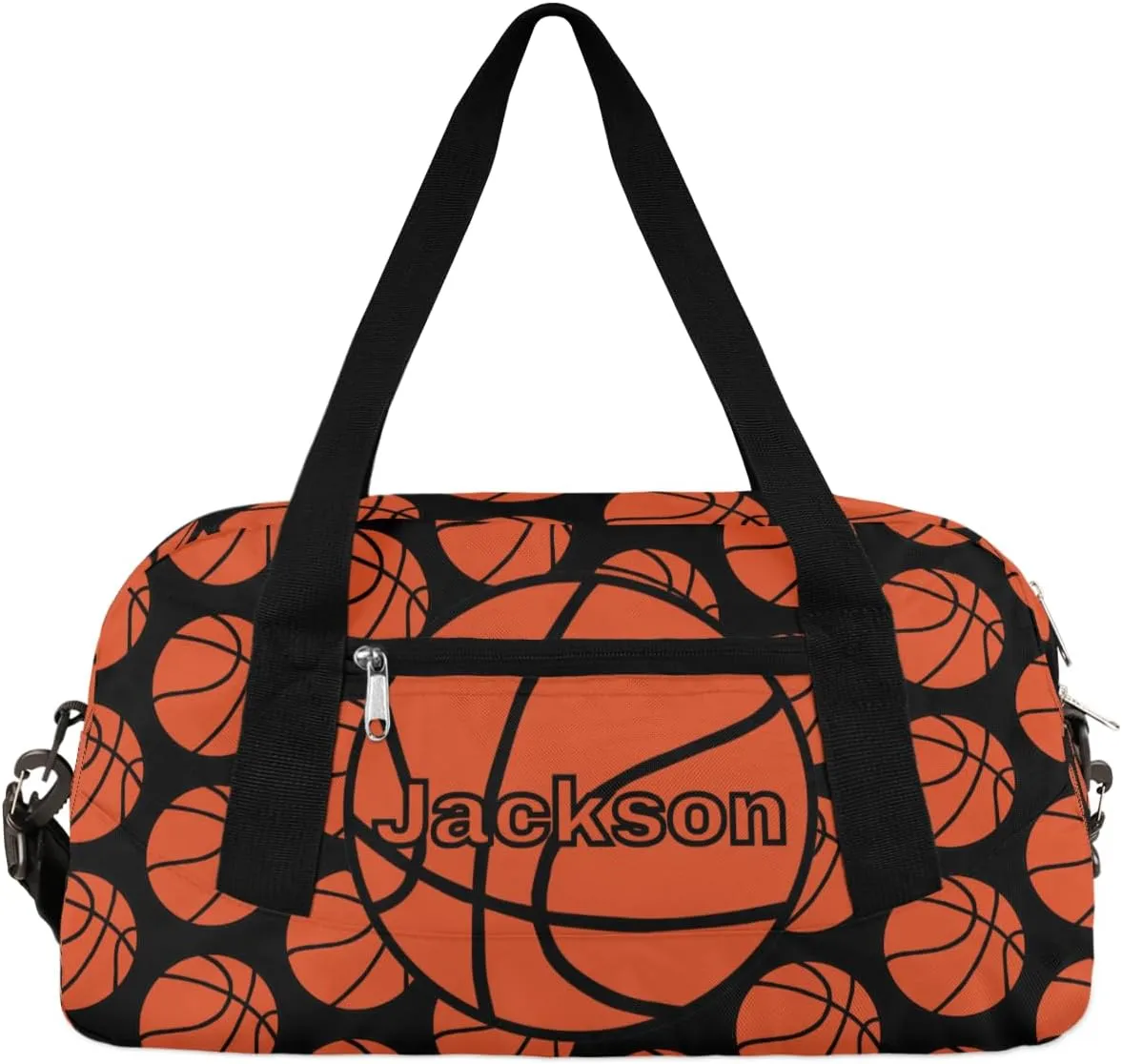 Basketball Customized Travel Duffel Bags for Boys Personalized Sport Gym Bag Customized Overnight Duffel Bag for Weekender