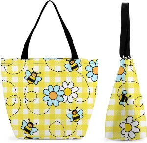 Bats Starrys Skys Pattern Hobo Handbags With Zipper Women's Tote Handbags