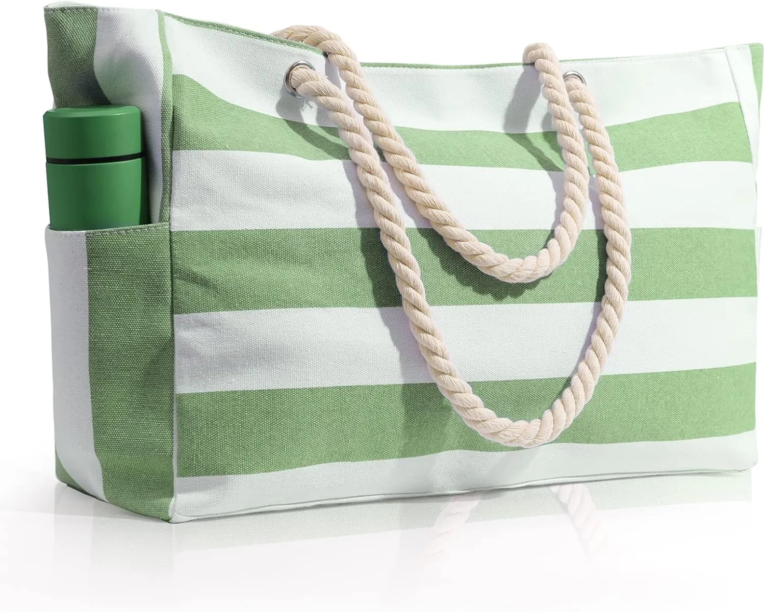 Beach Bag for Women Large Waterproof Pool Bag with Zipper, Sandproof Canvas Travel Tote Bags Gifts for Women