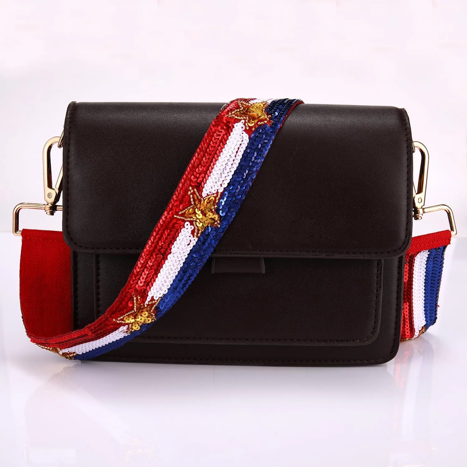 Beaded 4th of July Purse Strap USA Purse Strap Replacement Red White and Blue Patriotic Crossbody Shoulder Bag Straps 4th of July Outfits (Style G)