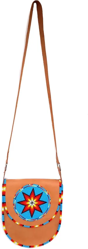 Beaded Genuine leather bags, crossbody bags,Groomsmen Gift
