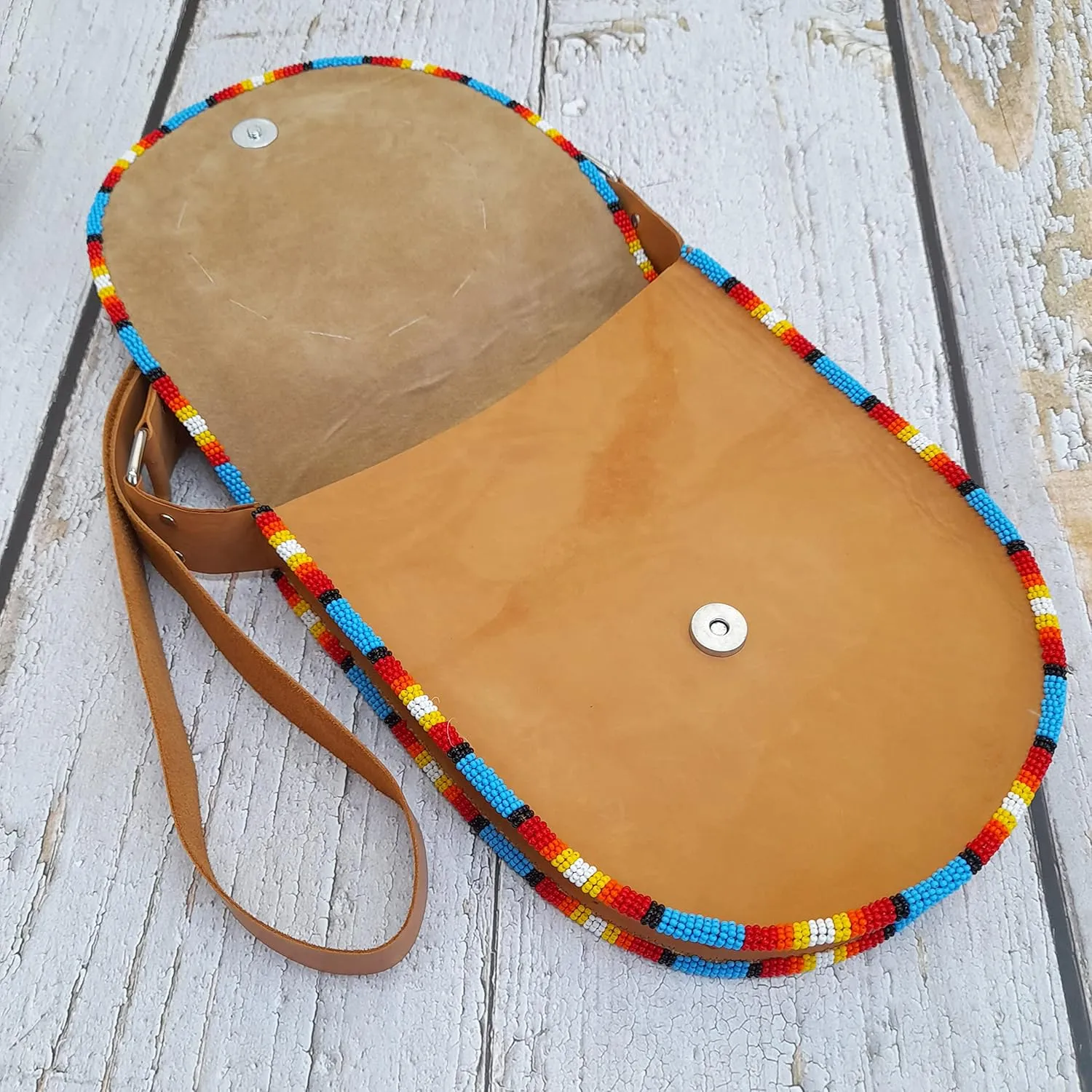 Beaded Genuine leather bags, crossbody bags,Groomsmen Gift