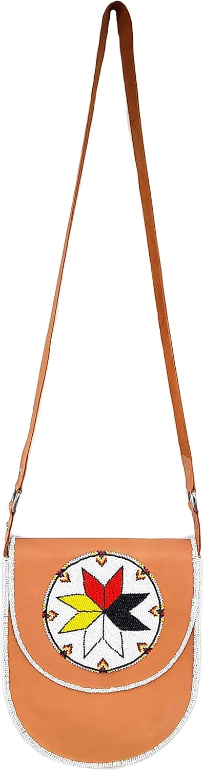 Beaded Genuine leather bags, crossbody bags,Groomsmen Gift