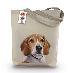 Beagle Tote Bag - Beagle Lover Gift - Beagle Totes -Handmade Totes - Dog Canvas Totes - Dog Reusable Shopping Bag - Gifts for Mom - Shoulder Bag - Grocery Bag - Handbag - Beach Bag