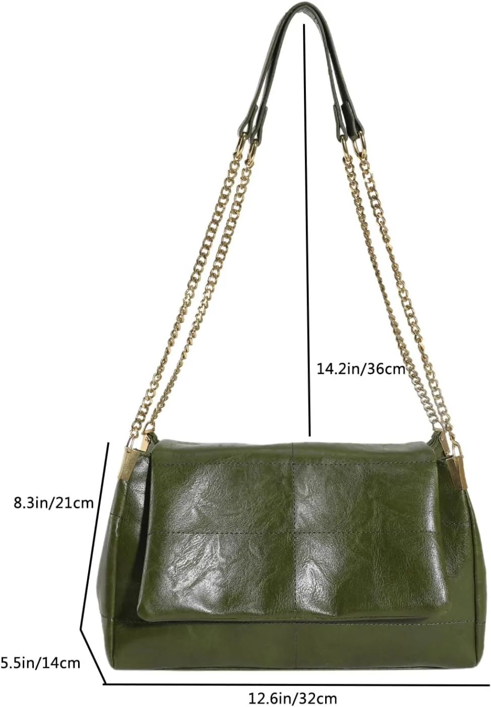 Beautiful Designer Chain Crossbody Bag for Women Fashion Leather Lightweight Shoulder Bag Handbags
