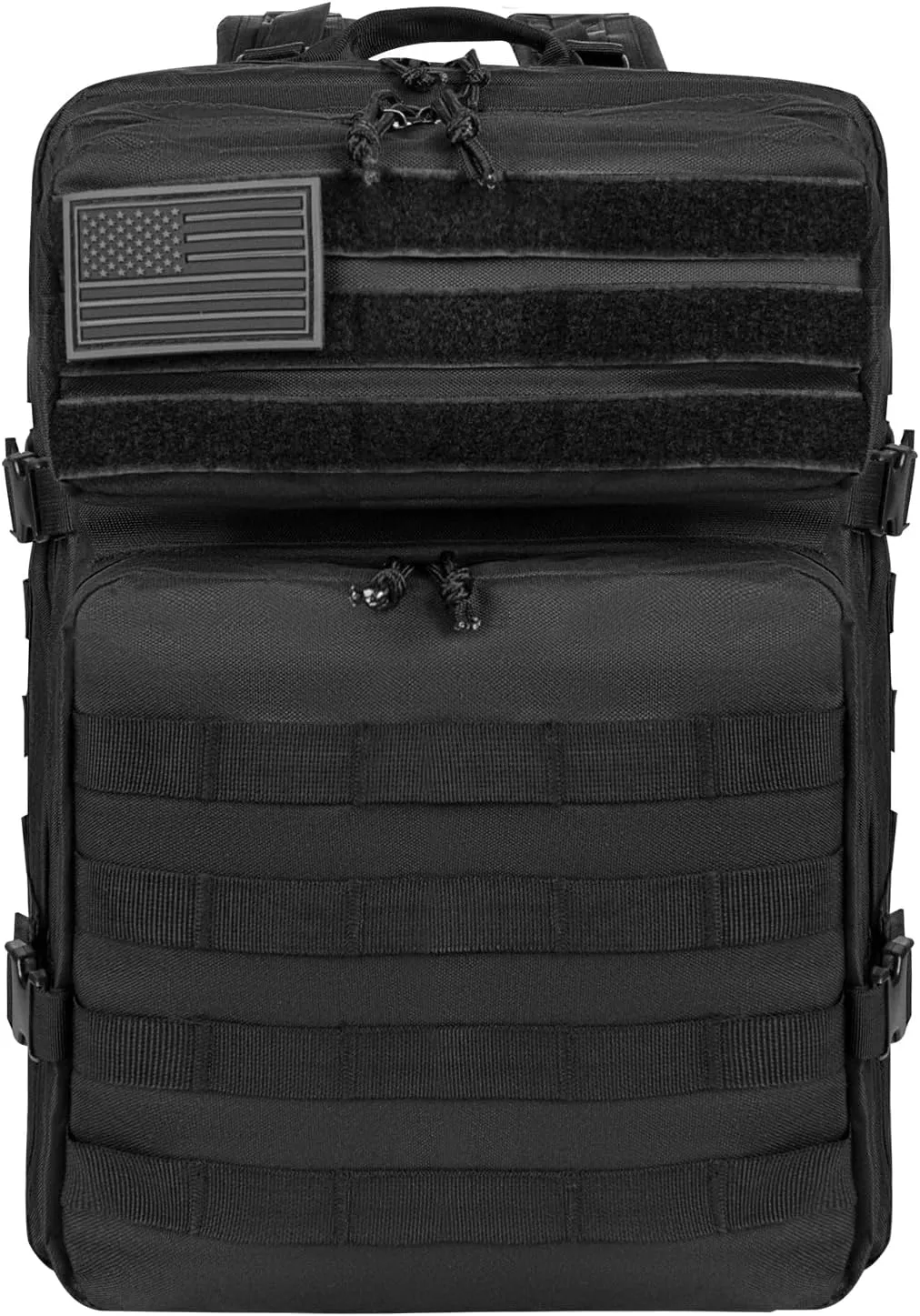 BETOVV 45L Military Tactical Backpack for Men Molle Army 3 Days Assault Pack Bag Large Rucksack traveling bag (Black)