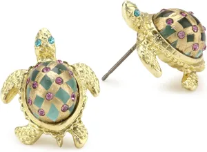 Betsey Johnson Turtle Stud Earrings