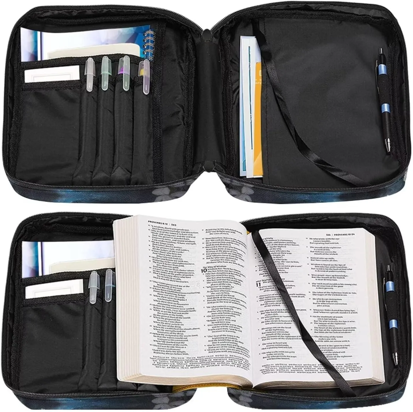 Bible Cover Case for Women Girls Kids Bible Case Large Bible Tote Bag with Handle