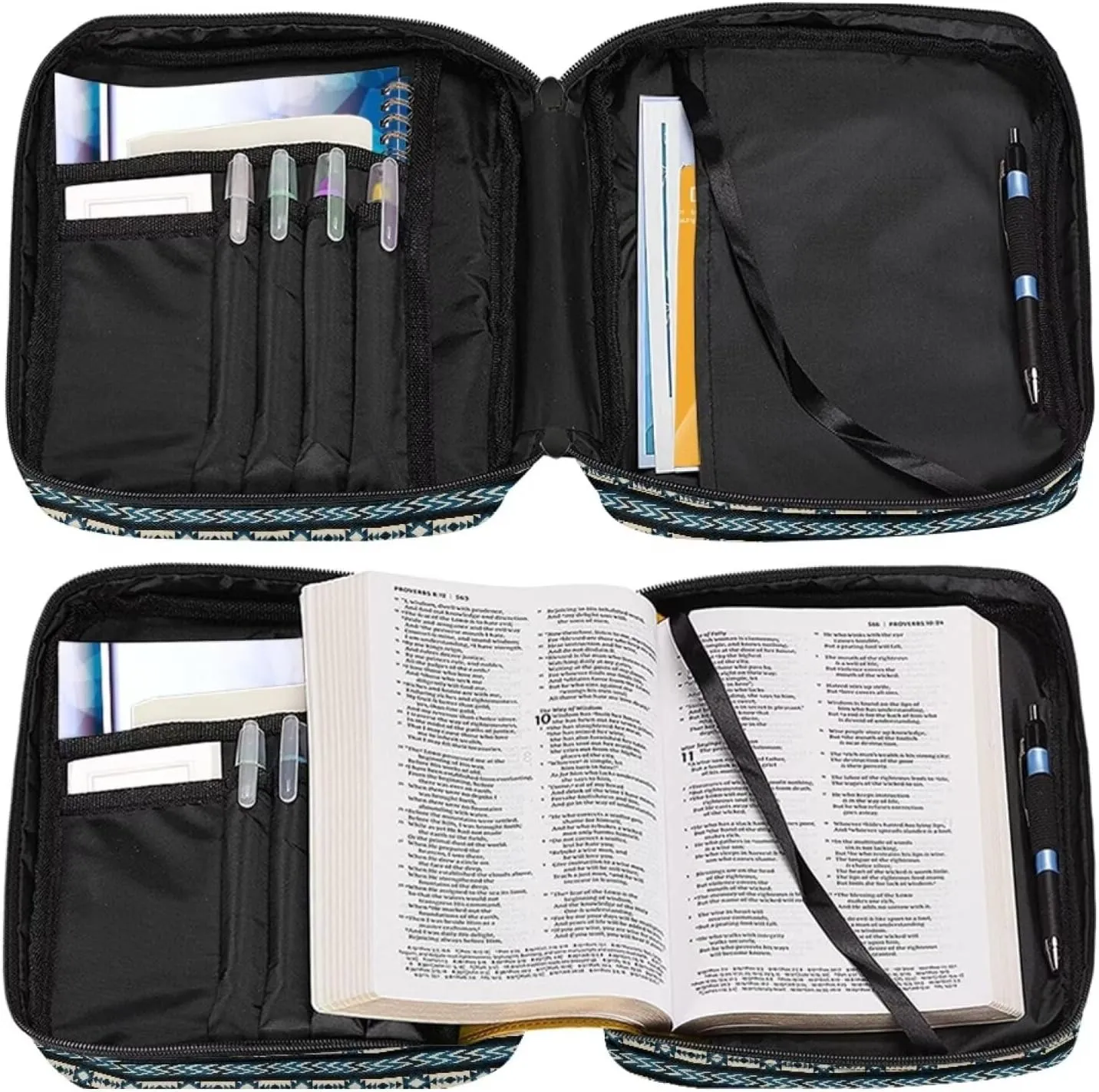 Bible Cover Case for Women Girls Kids Bible Case Large Bible Tote Bag with Handle