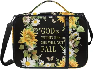 Bible Cover for Women Men, Printing Bible Case,Bible Bag, Study Bible Case