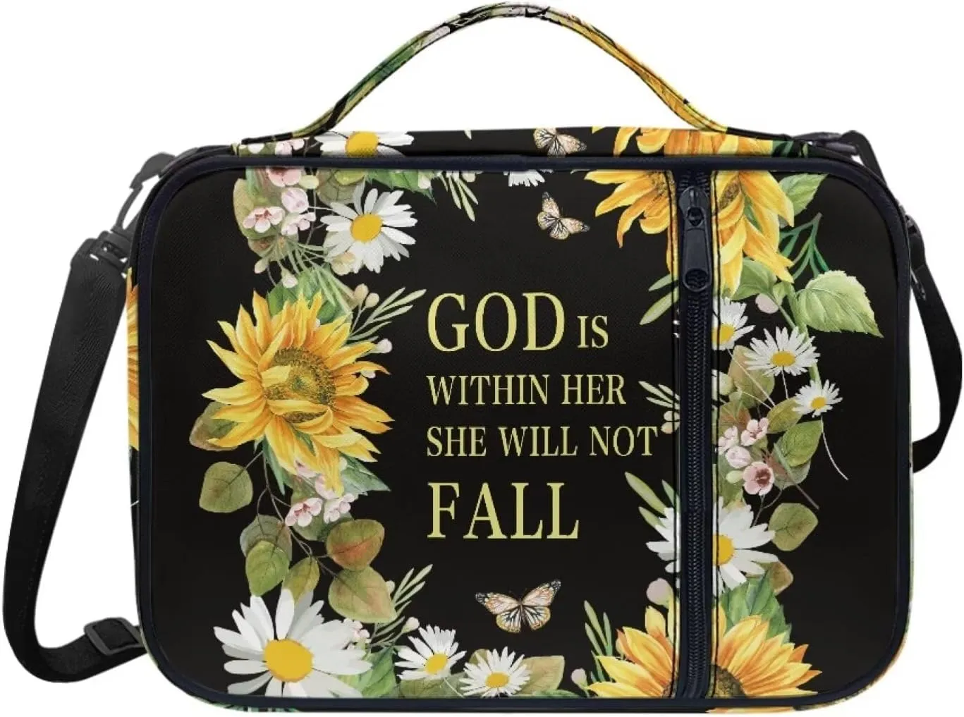 Bible Cover for Women Men, Printing Bible Case,Bible Bag, Study Bible Case