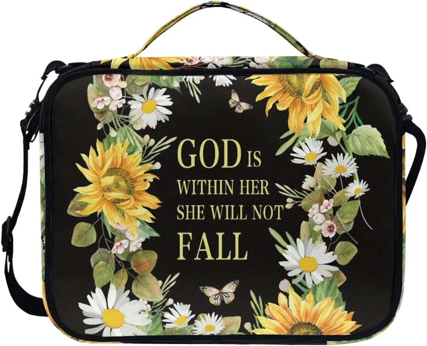 Bible Cover for Women Men, Printing Bible Case,Bible Bag, Study Bible Case