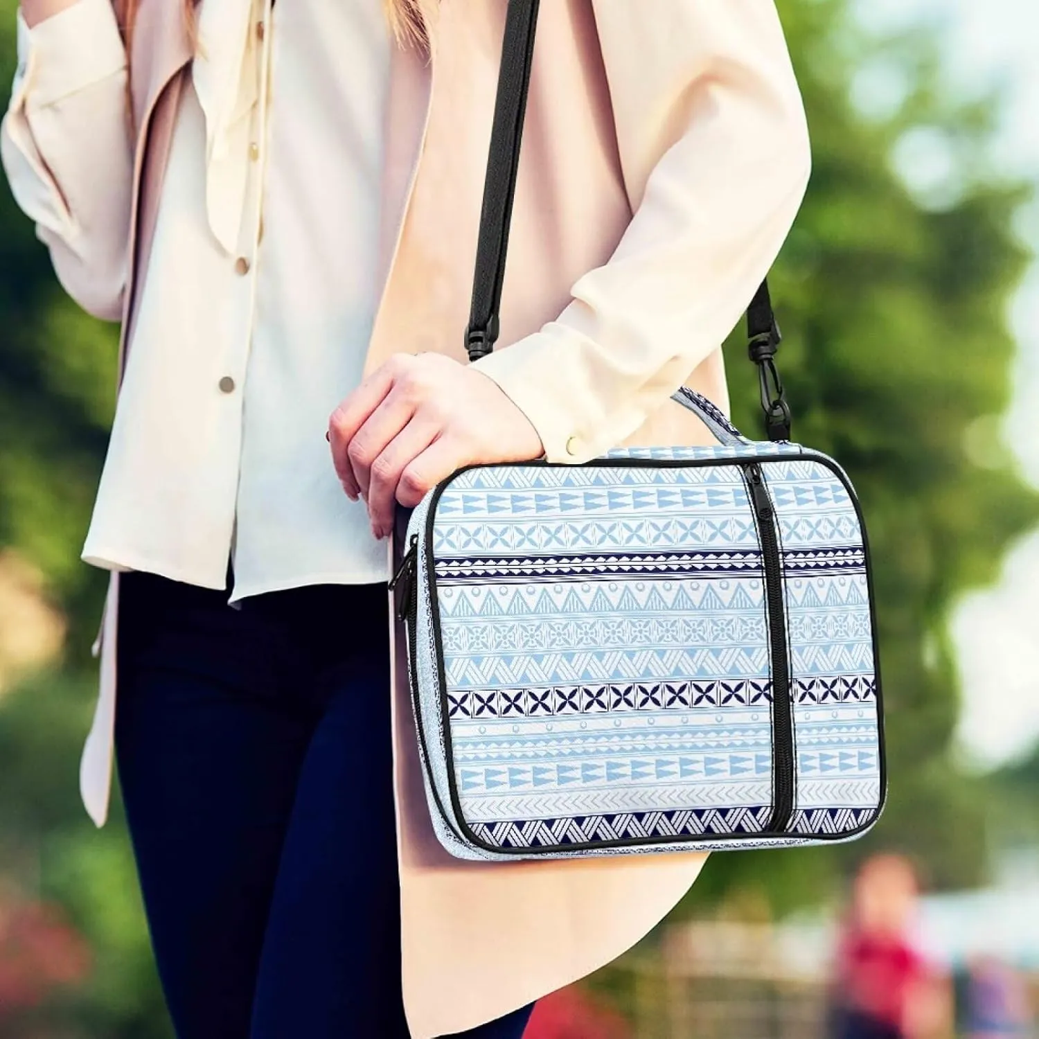 Bible Covers for Women Men Carrying Book Case Church Bag Bible Protective with Zippered Pocket