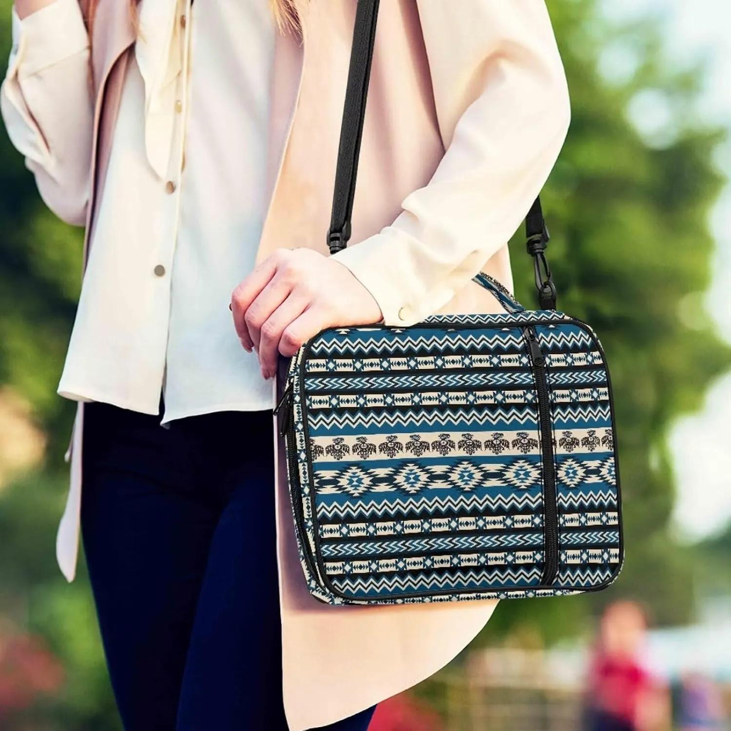 Bible Covers for Women Men Carrying Book Case Church Bag Bible Protective with Zippered Pocket