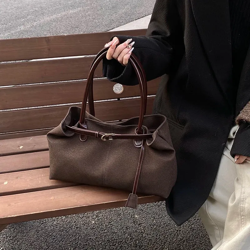 Big PU Leather Underarm Bags for Women
