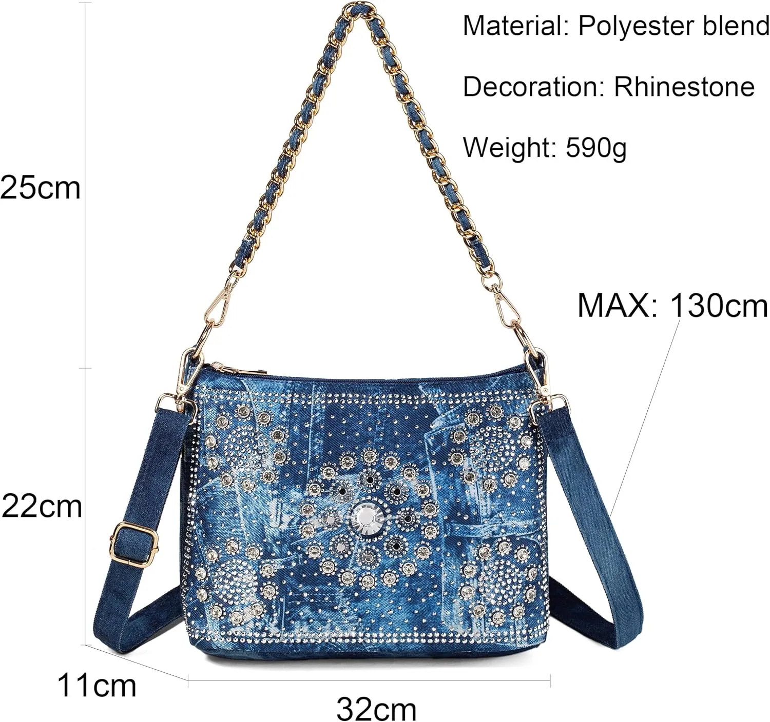 Bling Rhinestone Purse for Women Evening Bag Shoulder Bag Sparkling Crystal Wedding Party Clutches Handbags