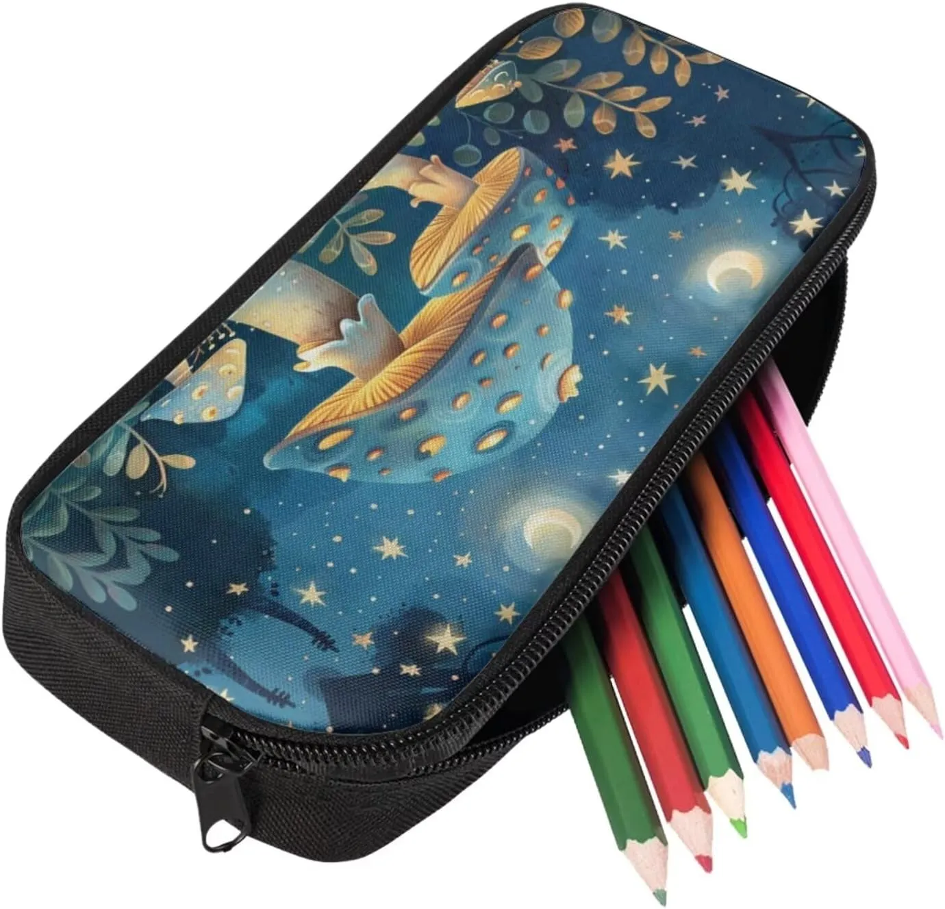 Blue Mushroom Kids' Backpacks & Lunch Boxes Snail Kids Travel Backpack School Backpack for High School Kids Backpacks Boys School Backpack for Teens Pencil Box Cute
