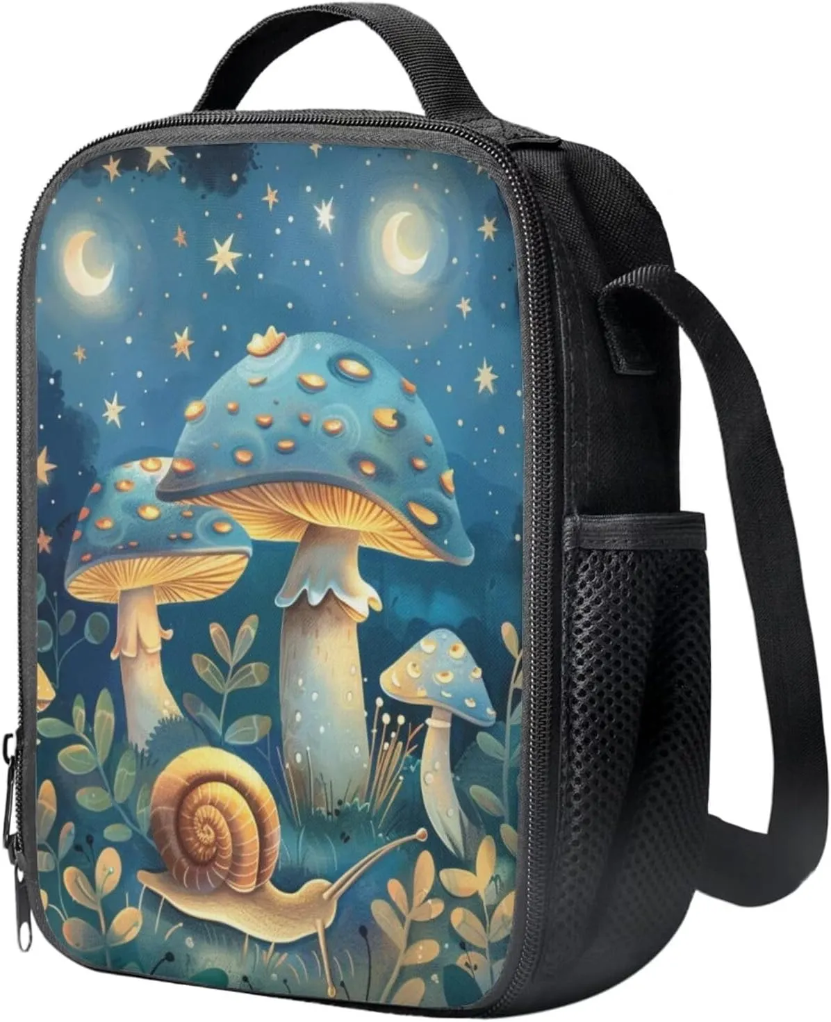 Blue Mushroom Kids' Backpacks & Lunch Boxes Snail Kids Travel Backpack School Backpack for High School Kids Backpacks Boys School Backpack for Teens Pencil Box Cute