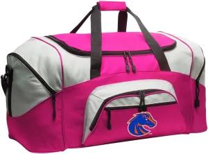 Boise State Suitcase Duffel Bag Large Boise State University Duffle for Travel or Sports Gear Bag (Pink)