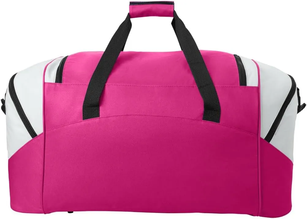 Boise State Suitcase Duffel Bag Large Boise State University Duffle for Travel or Sports Gear Bag (Pink)