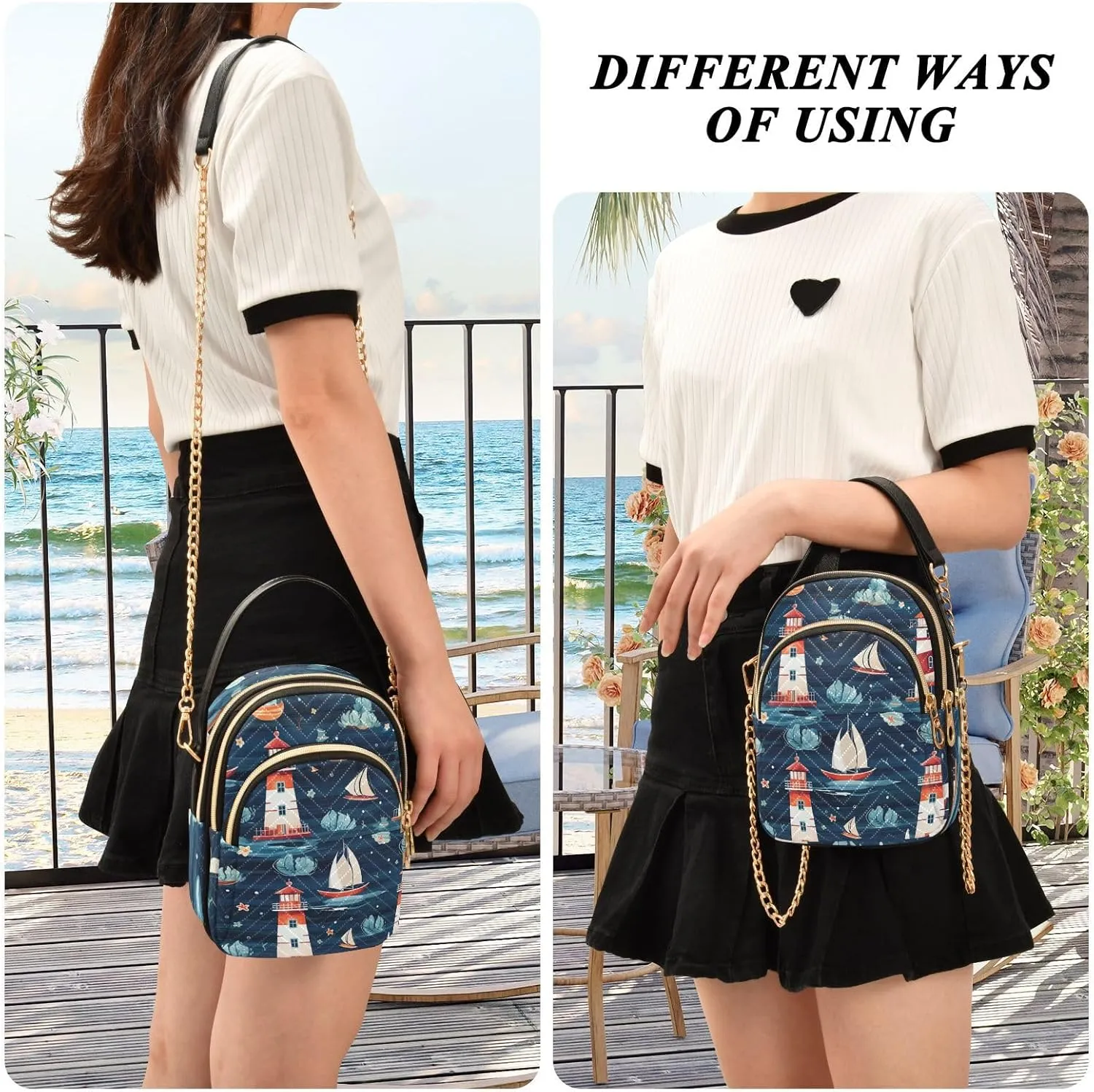 Botanical Beige Lemons Women's Purses Crossbody, Womens Crossbody Travel Purse, Stylish Crossbody Bags for Travel