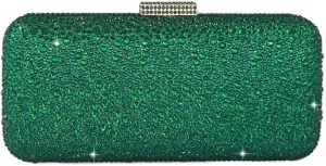 Boutique De FGG Bling Crystal Clutch Purse for Women Formal Evening Handbags Wedding Party Bridal Rhinestone Clutch Bag,Mini