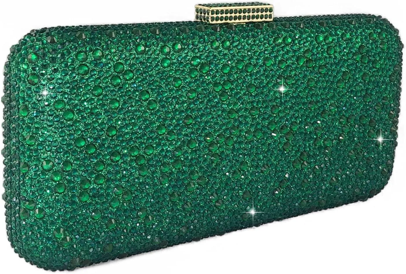 Boutique De FGG Bling Crystal Clutch Purse for Women Formal Evening Handbags Wedding Party Bridal Rhinestone Clutch Bag,Mini