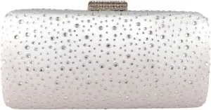 Boutique De FGG Elegant Women Crystal Clutch Purse Formal Evening Bags Wedding Handbags Cocktail Rhinestone Clutch Purse,Mini