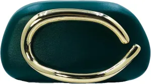 Boutique De FGG PU Leather Metal Clutches Women Formal Clutch Evening Bag Party Chain Shoulder Handbag Crossbody Purse,Mini
