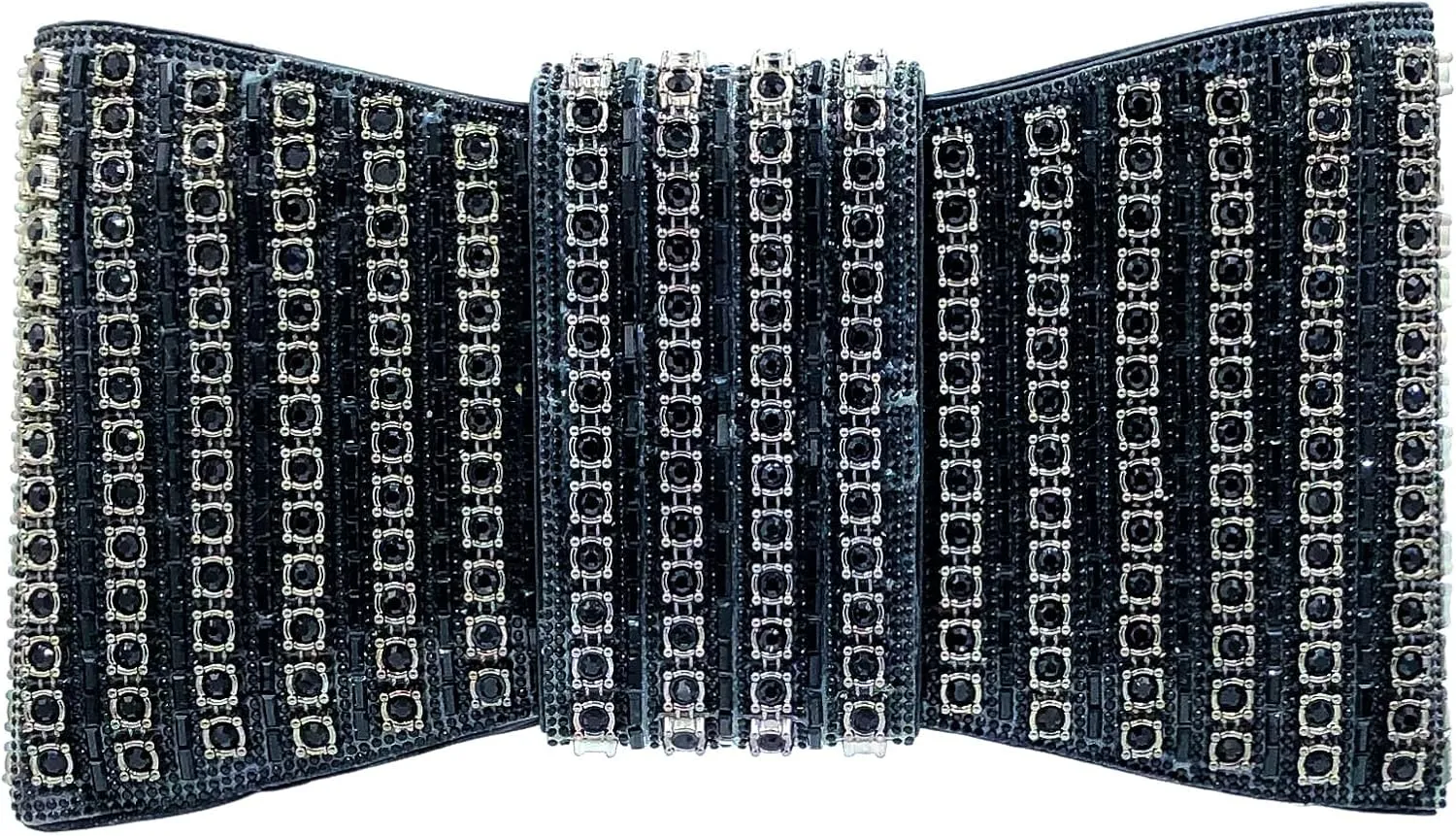 Boutique De FGG Rhinestone Clutch Purses for Women Formal Party Crystal Clutch Bag Bow Evening Bag Prom Purse Handbag,Small