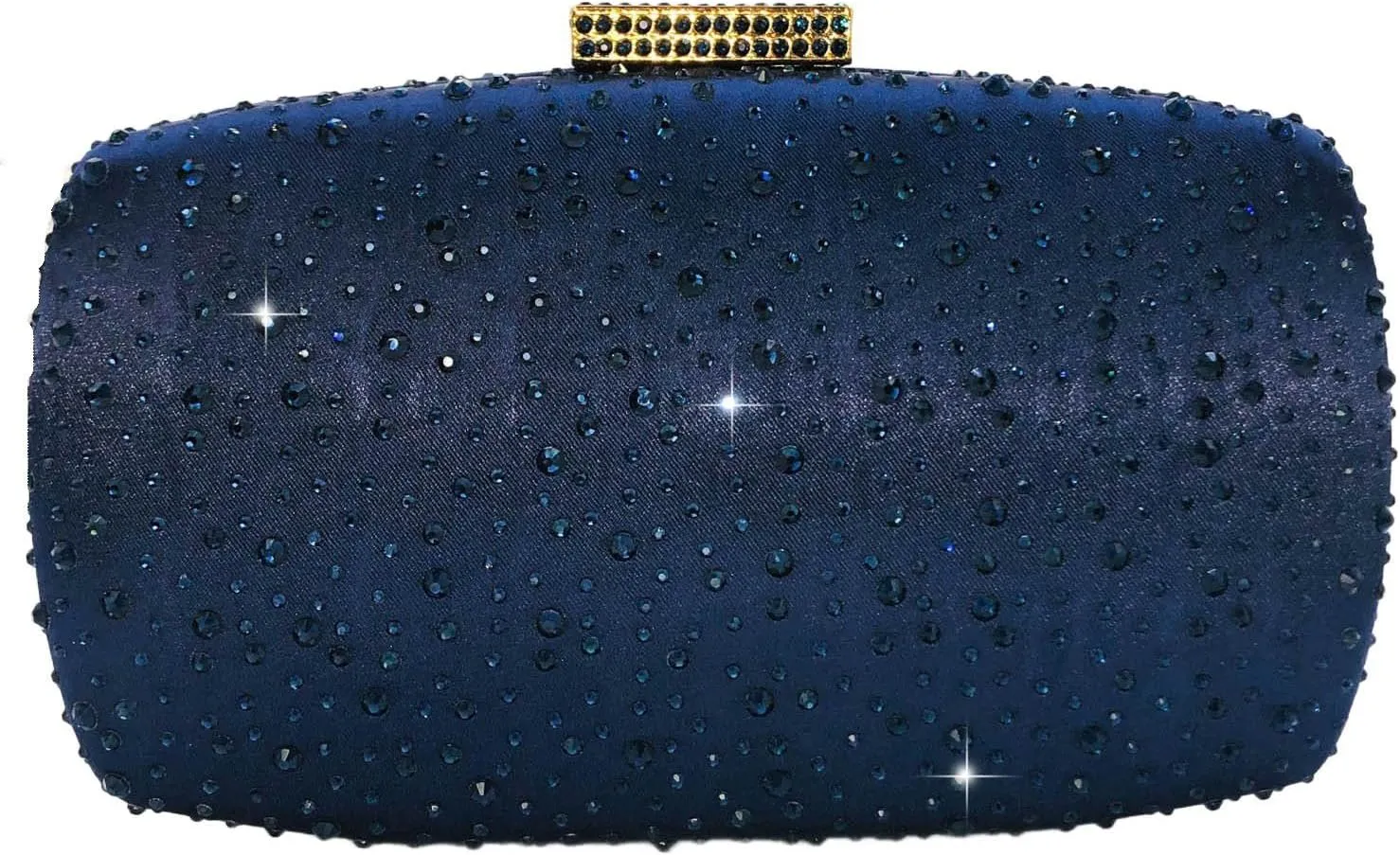 Boutique De FGG Women's Crystal Clutch Evening Bag Bride Handbags for Wedding Party Diamond Rhinestone Clutch Purse,Mini,Mini