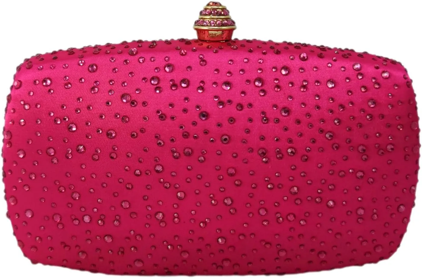 Boutique De FGG Women's Crystal Clutch Evening Bag Bride Handbags for Wedding Party Diamond Rhinestone Clutch Purse,Mini,Mini