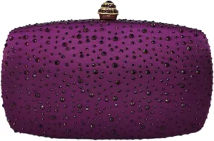 Boutique De FGG Women's Crystal Clutch Evening Bag Bride Handbags for Wedding Party Diamond Rhinestone Clutch Purse,Mini,Mini
