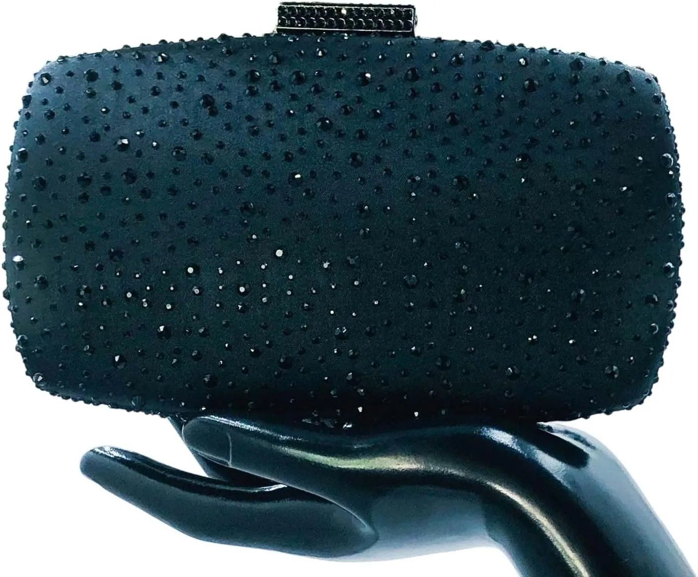 Boutique De FGG Women's Crystal Clutch Evening Bag Bride Handbags for Wedding Party Diamond Rhinestone Clutch Purse,Mini,Mini