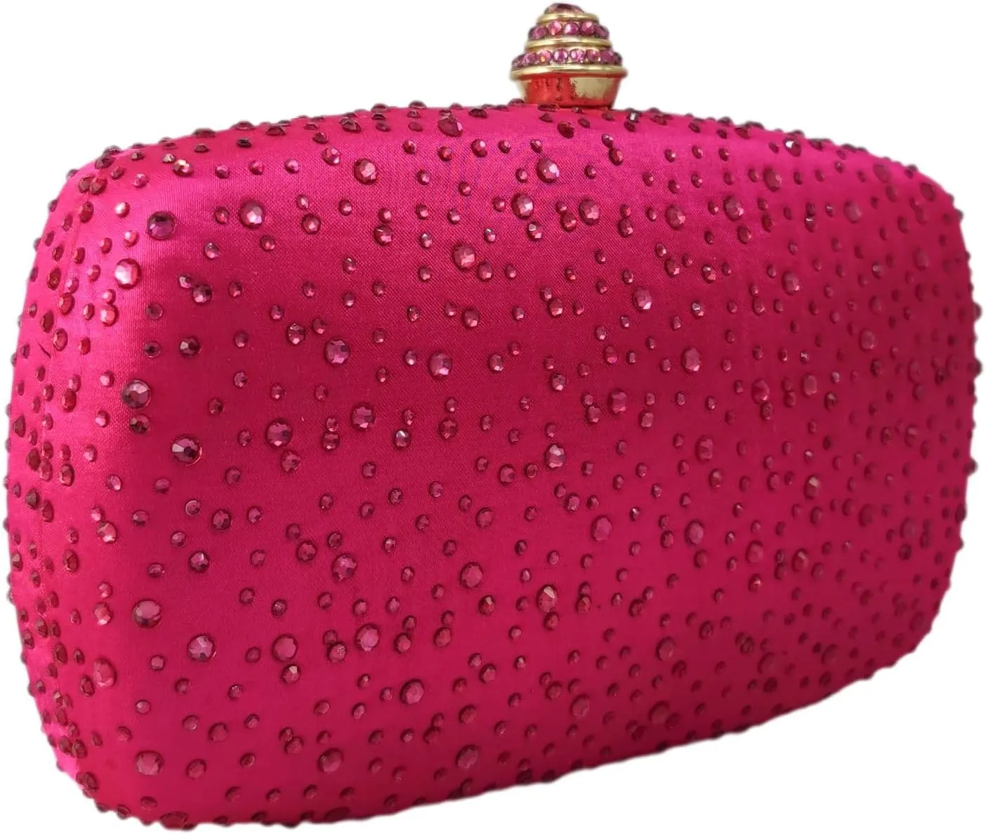 Boutique De FGG Women's Crystal Clutch Evening Bag Bride Handbags for Wedding Party Diamond Rhinestone Clutch Purse,Mini,Mini