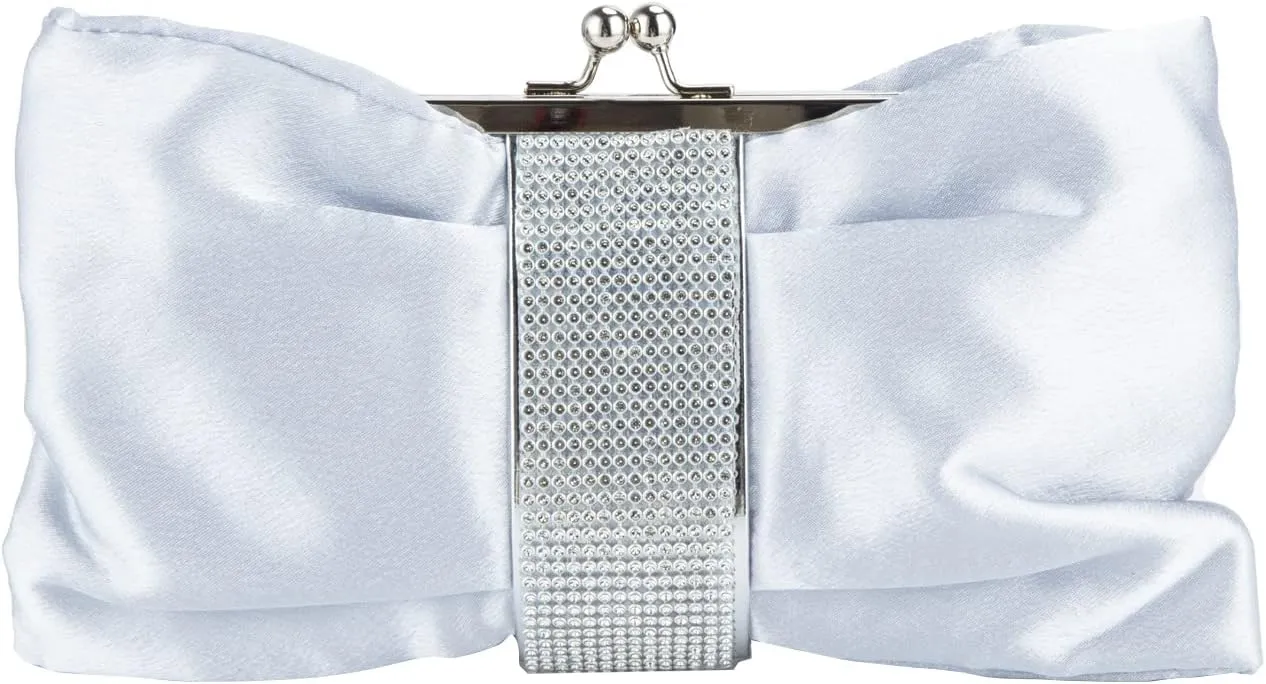 Bow Style Sparkling Purses and Handbags for Women Wedding and Party