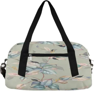 Branch Leaves Print Gym Bag, Duffle Bag, Weekender Bag, Duffel Bag, Overnight Bag, Travel Duffel Bag, Dance Bag, Tote Bag, Beach Bag, Pool Bag, Gym Duffle Bag, Carry on Bag