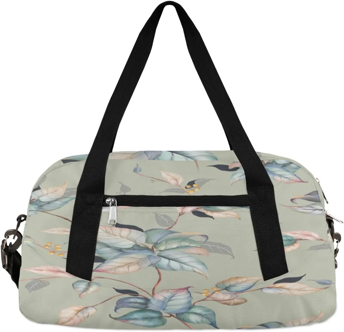 Branch Leaves Print Gym Bag, Duffle Bag, Weekender Bag, Duffel Bag, Overnight Bag, Travel Duffel Bag, Dance Bag, Tote Bag, Beach Bag, Pool Bag, Gym Duffle Bag, Carry on Bag