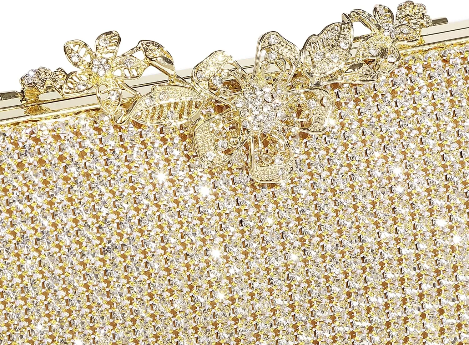 Bride Purse Evening Bag Women's Evening Handbags Wedding Rhinestone Clutch Fancy Sparkle Purse for Women Evening