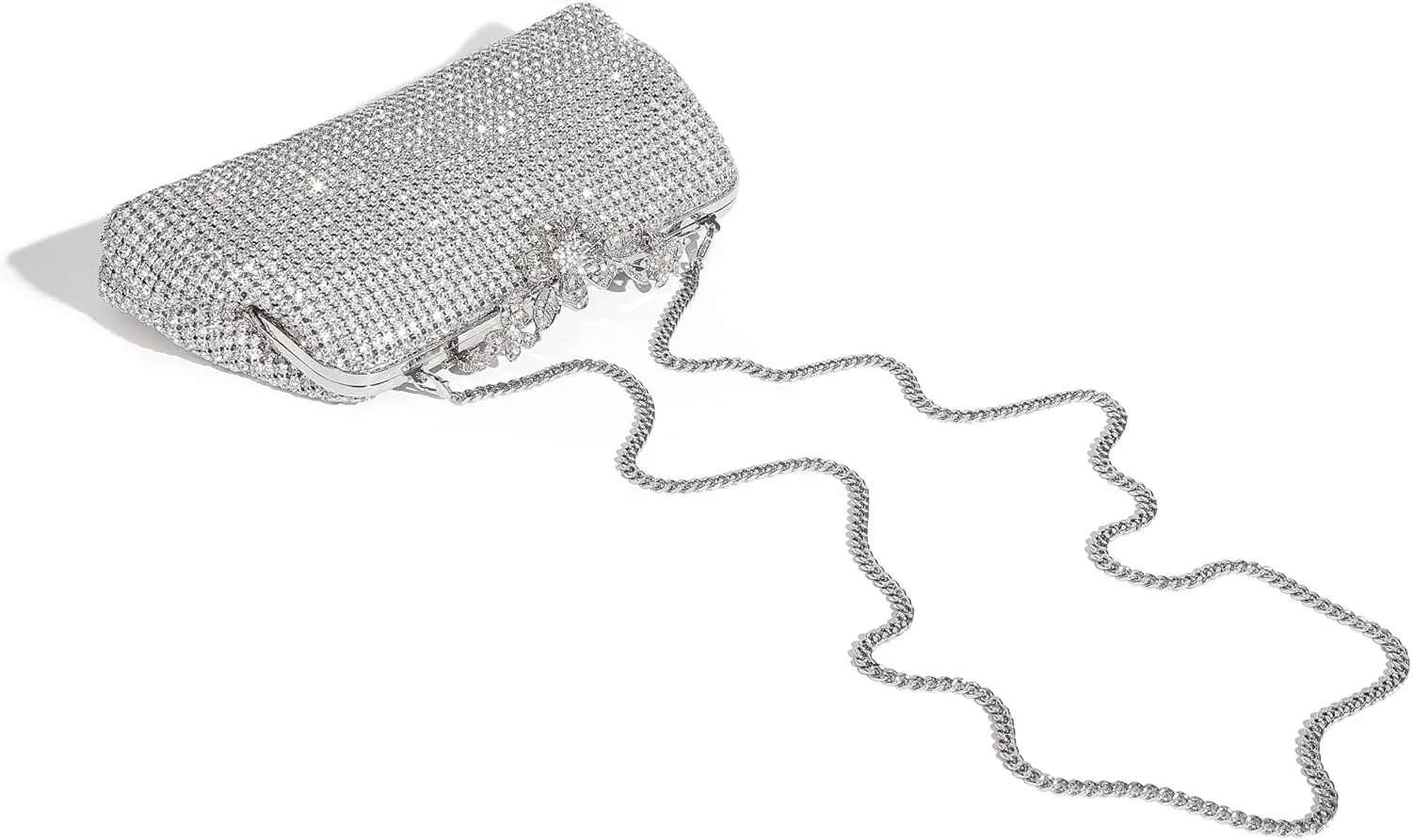 Bride Purse Evening Bag Women's Evening Handbags Wedding Rhinestone Clutch Fancy Sparkle Purse for Women Evening