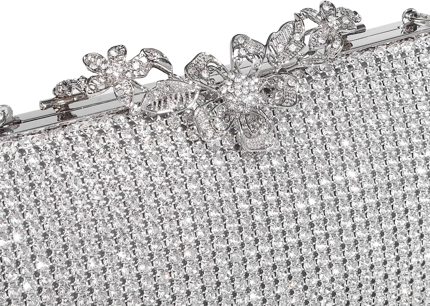 Bride Purse Evening Bag Women's Evening Handbags Wedding Rhinestone Clutch Fancy Sparkle Purse for Women Evening