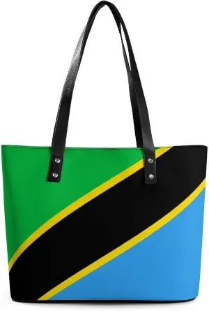 British Virgin Lslands Flag Fashion Hobo Handbag Women Spacious Leather Zipper Tote for Work Travel